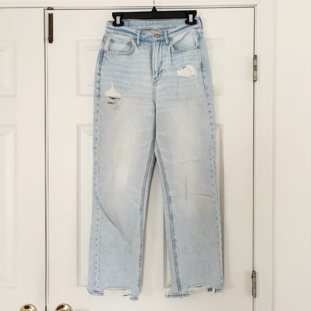 American Eagle High Waisted Distressed Jeans